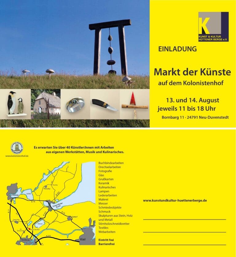 Neu Duvenstedt: Markt der Künste auf dem Kolonistenhof