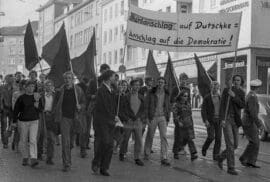 Demonstration am 11. April 1968 nach dem Attentat auf Rudi Dutschke © Holger Rüdel