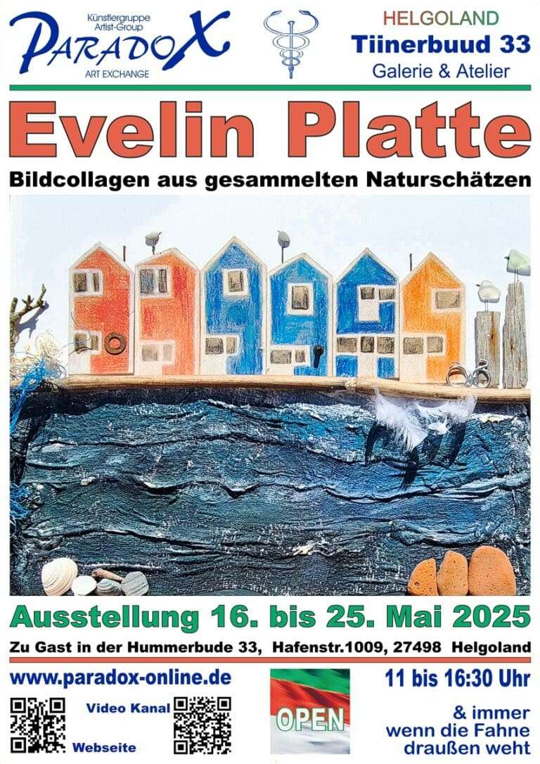 Helgoland: Galerie Tiinerbuud 33 Ausstellung Evelin Platte