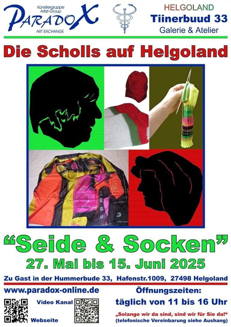 Helgoland: Galerie Tiinerbuud 33 Ausstellung Die Scholls