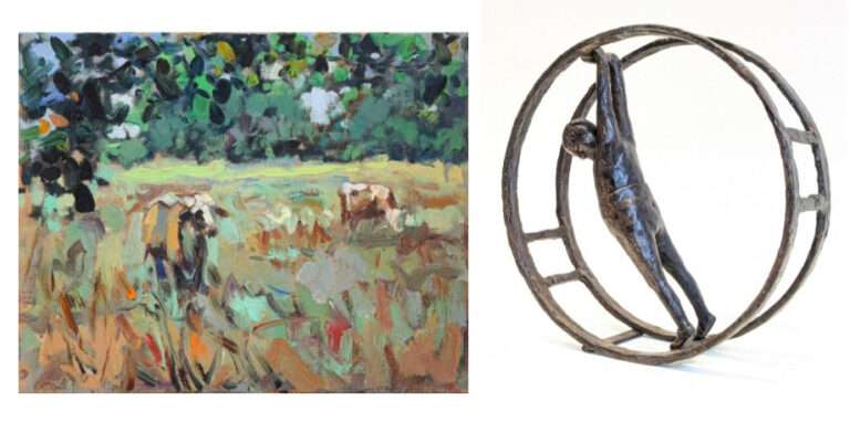 Inter.Mezzo – Anne von der Heyde (Bronzen) und Yorjander C. Hernàndez (Bilder)