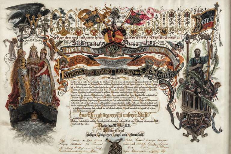 Friedrichsruh: Menzel, Bismarck und die „Nebenscherze“ des Berliner Ehrenbürgerdiploms